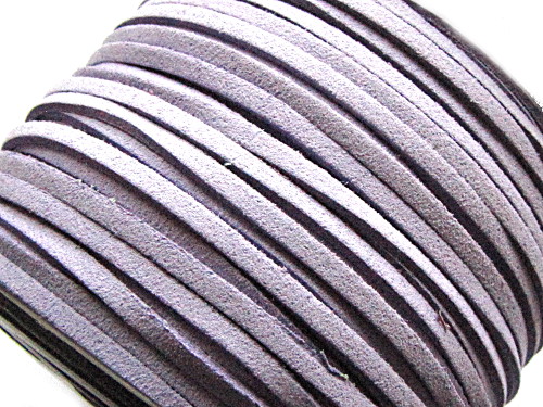 Veloursband, Wildleder-Imitat, lila flieder, 3x1,5mm, 1m
